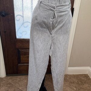 Old Navy Gray Striped Women's Trousers